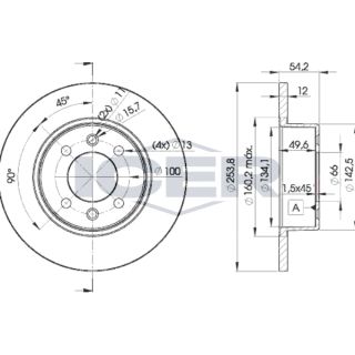 Stabdžių diskas ICER 78BD5166-2