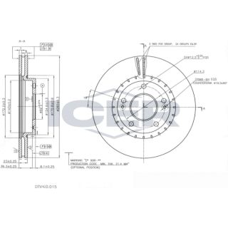 Stabdžių diskas ICER 78BD5182-2