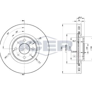 Stabdžių diskas ICER 78BD5546-2