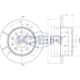 Stabdžių diskas ICER 78BD5623-1