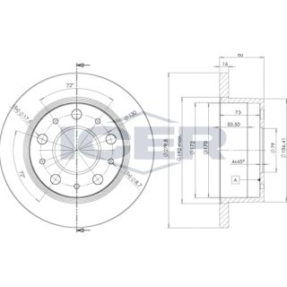 Stabdžių diskas ICER 78BD5625-1