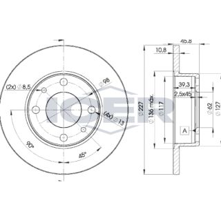 Stabdžių diskas ICER 78BD5812-2