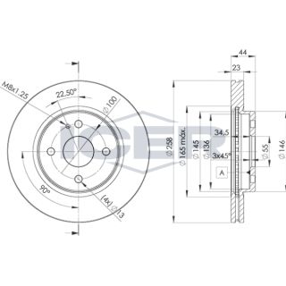 Stabdžių diskas ICER 78BD6036-2