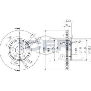 Stabdžių diskas ICER 78BD6076-2