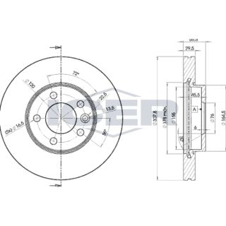 Stabdžių diskas ICER 78BD6153-2