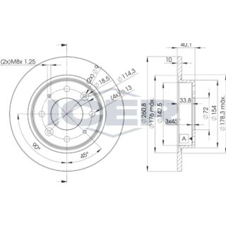 Stabdžių diskas ICER 78BD6251-2