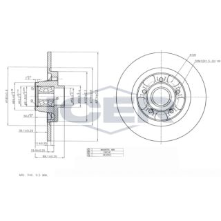 Stabdžių diskas ICER 78BD6327-1