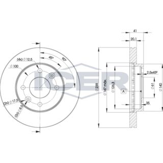 Stabdžių diskas ICER 78BD6572-2