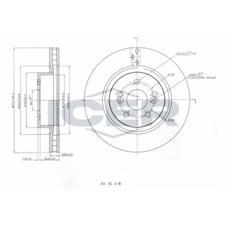 Stabdžių diskas ICER 78BD6573-2