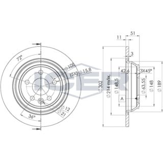 Stabdžių diskas ICER 78BD6769-2