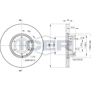 Stabdžių diskas ICER 78BD6847-2