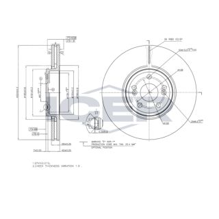 Stabdžių diskas ICER 78BD7357-2
