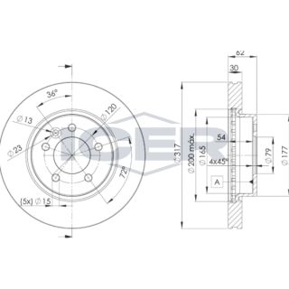 Stabdžių diskas ICER 78BD7360-2