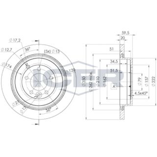 Stabdžių diskas ICER 78BD7363-2