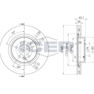 Stabdžių diskas ICER 78BD7364-2