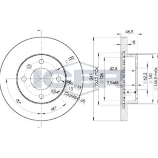 Stabdžių diskas ICER 78BD7500-2
