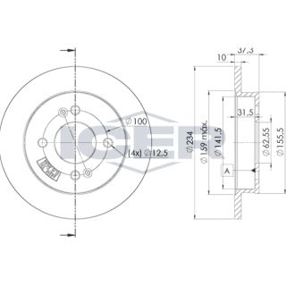 Stabdžių diskas ICER 78BD7520-2