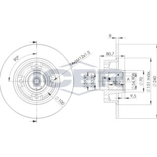 Stabdžių diskas ICER 78BD7823-1