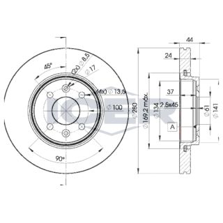 Stabdžių diskas ICER 78BD7829-2