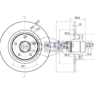 Stabdžių diskas ICER 78BD7898-1
