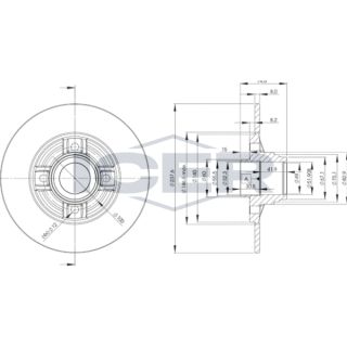 Stabdžių diskas ICER 78BD8078-1