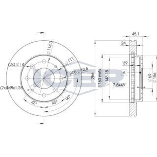 Stabdžių diskas ICER 78BD8107-2