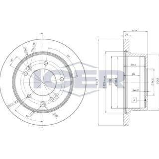 Stabdžių diskas ICER 78BD8411-2