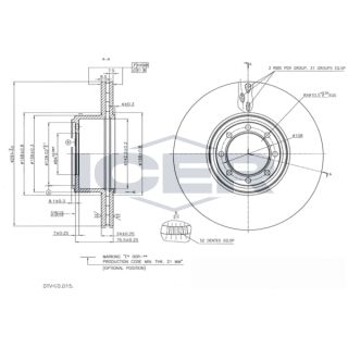 Stabdžių diskas ICER 78BD8763-2
