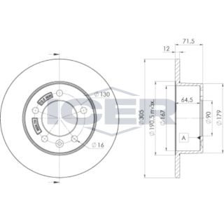 Stabdžių diskas ICER 78BD8767-2