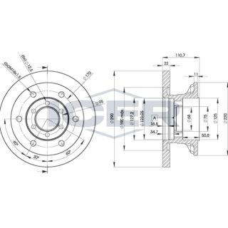 Stabdžių diskas ICER 78BD8772-1