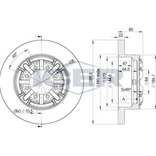 Stabdžių diskas ICER 78BD8773-1