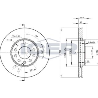 Stabdžių diskas ICER 78BD9003-2