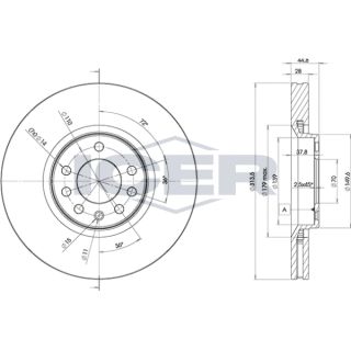 Stabdžių diskas ICER 78BD9005-2