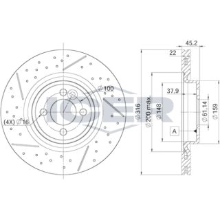 Stabdžių diskas ICER 78BD9066-2