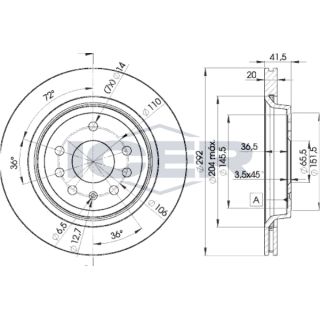 Stabdžių diskas ICER 78BD9114-2