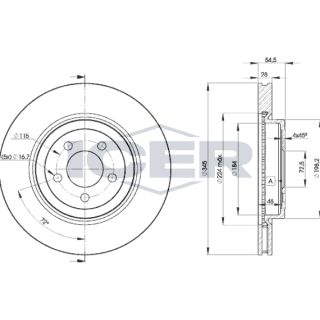 Stabdžių diskas ICER 78BD9197-2