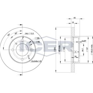 Stabdžių diskas ICER 78BD9282-2