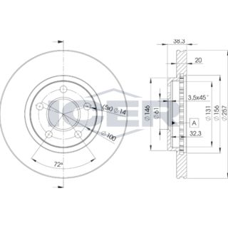 Stabdžių diskas ICER 78BD9718-2