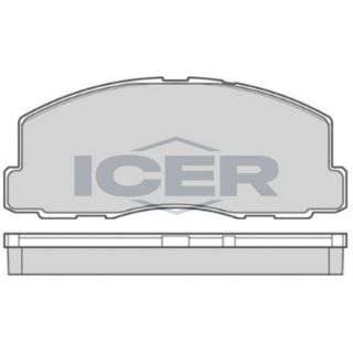 Stabdžių trinkelių rinkinys, diskinis stabdys ICER 140539