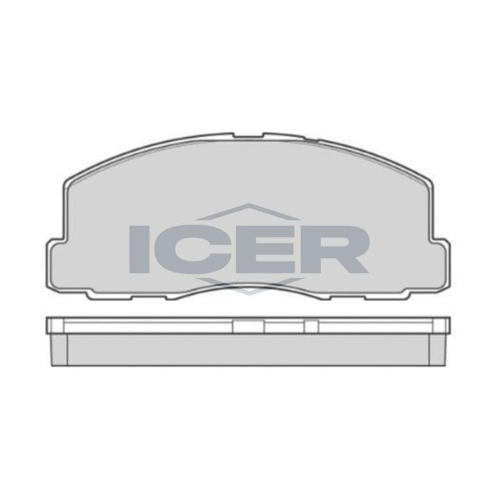 Stabdžių trinkelių rinkinys, diskinis stabdys ICER 140539