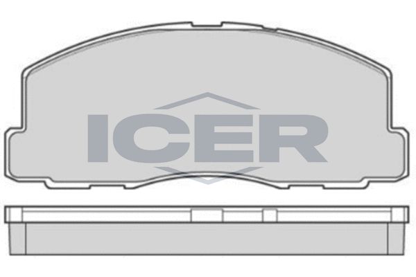 Stabdžių trinkelių rinkinys, diskinis stabdys ICER 140539