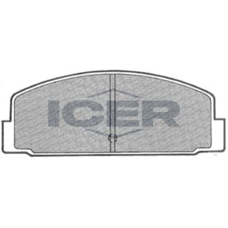 Stabdžių trinkelių rinkinys, diskinis stabdys ICER 180631