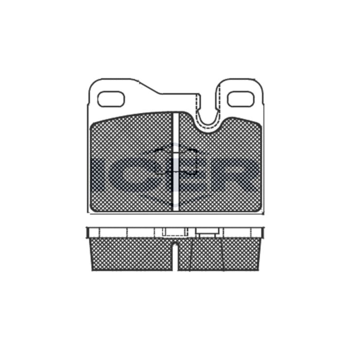 Stabdžių trinkelių rinkinys, diskinis stabdys ICER 180645