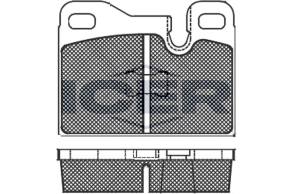 Stabdžių trinkelių rinkinys, diskinis stabdys ICER 180645