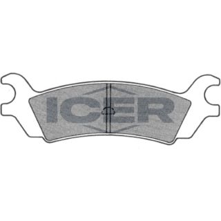 Stabdžių trinkelių rinkinys, diskinis stabdys ICER 180732