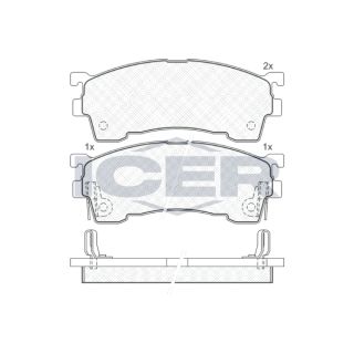 Stabdžių trinkelių rinkinys, diskinis stabdys ICER 180971-204