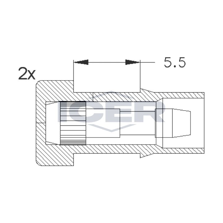 įspėjimo kontaktas, stabdžių trinkelių susidėvėjimas ICER 610045 E C