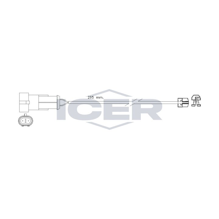 įspėjimo kontaktas, stabdžių trinkelių susidėvėjimas ICER 610256 E C