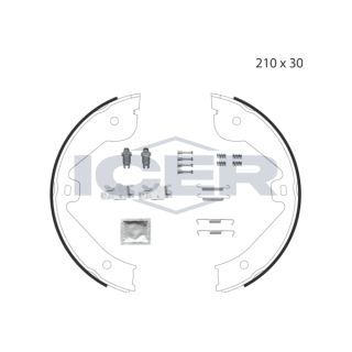Stabdžių trinkelių komplektas, stovėjimo stabdis ICER 79PB4028 C