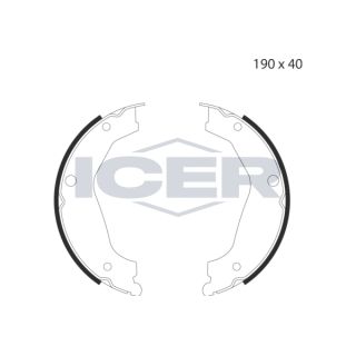 Stabdžių trinkelių komplektas, stovėjimo stabdis ICER 79PB4044 C